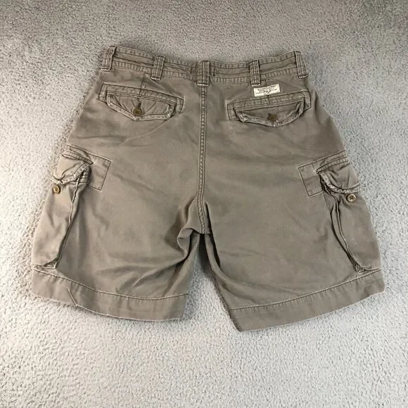 Polo Ralph Lauren Shorts Mens 34 Brown Cargo Preppy Chino Camping Hiking Outdoor - Picture 7 of 11